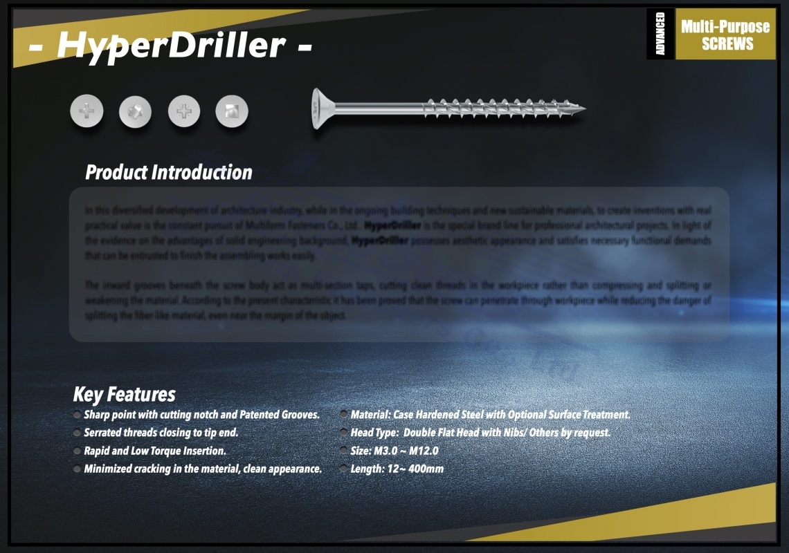 HyperDriller Screw
