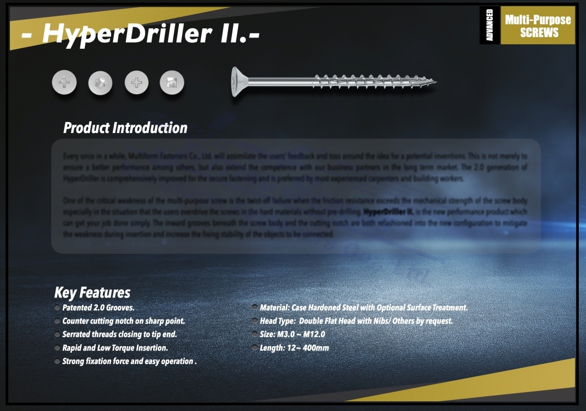 HyperDriller II.0 Screw