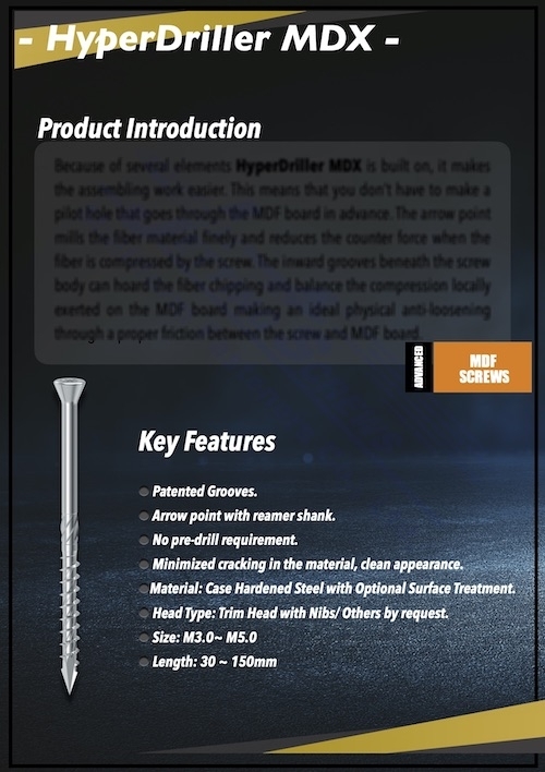 HyperDriller MDX Screw